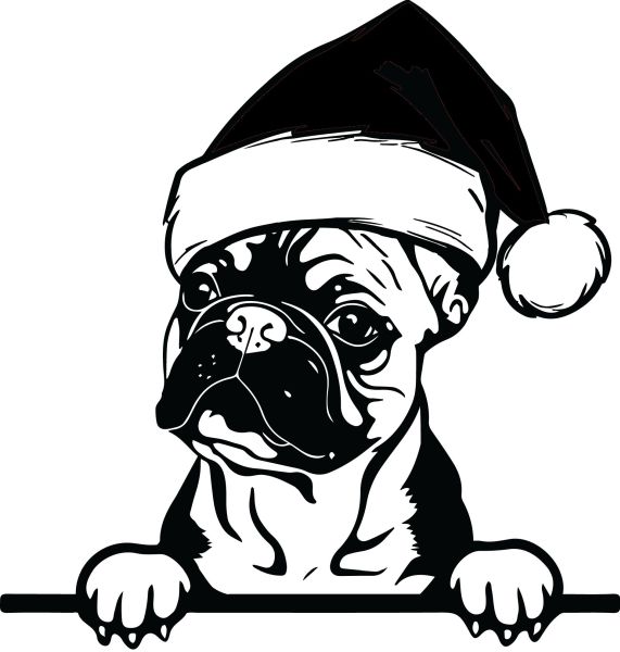 Francouzský buldoček - I (Vánoční)